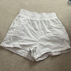 White Sweatshorts